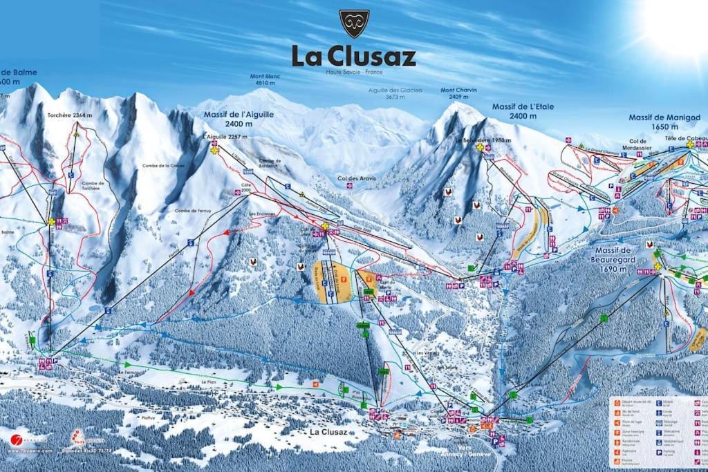 Appartement La Clusaz Avec Terrasse Sur Les Pistes De Ski مانيجود المظهر الخارجي الصورة